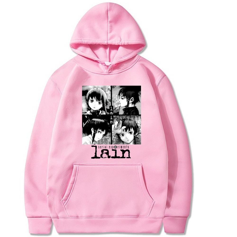 Serial Experiments Lain Iwakura Autumn New Men's Hoodie Sweatshirt Men Womnen Fashion Brand Design Pullover Men's Hoodies Fleece