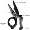 Aluminum Fishing Pliers Fishing Tongs Hook Remover Locking Mini Lure Plier Fishing Multitool Line Cutter Fishing Accessories