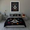 Astronaut planetary meditation Bedding Duvet cover sets Duvet covers Pillowcases gifts (1 * Duvet Cover 2 * Pillowcases, without duvet insert)