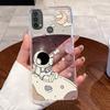 For Motorola Moto E40 / Moto E30 / Moto E20 Case Clear Silicone Jelly Soft TPU Back Cover Cute Rabbit Cat Dinasaur Phone Cases