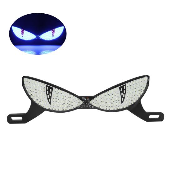 

Motorcycle License Plate Screw Light with Demon Eye Shape Rear Taillights High-Brightness Waterproof Enhanced Night Safety Light for Electric Bikes C синій