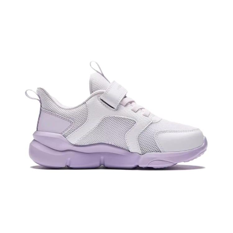 Anta Comfortable Versatile Wear-Resistant Breathable Low-Top Kids Running Shoes Kids Sneaker White Purple A322429922-1