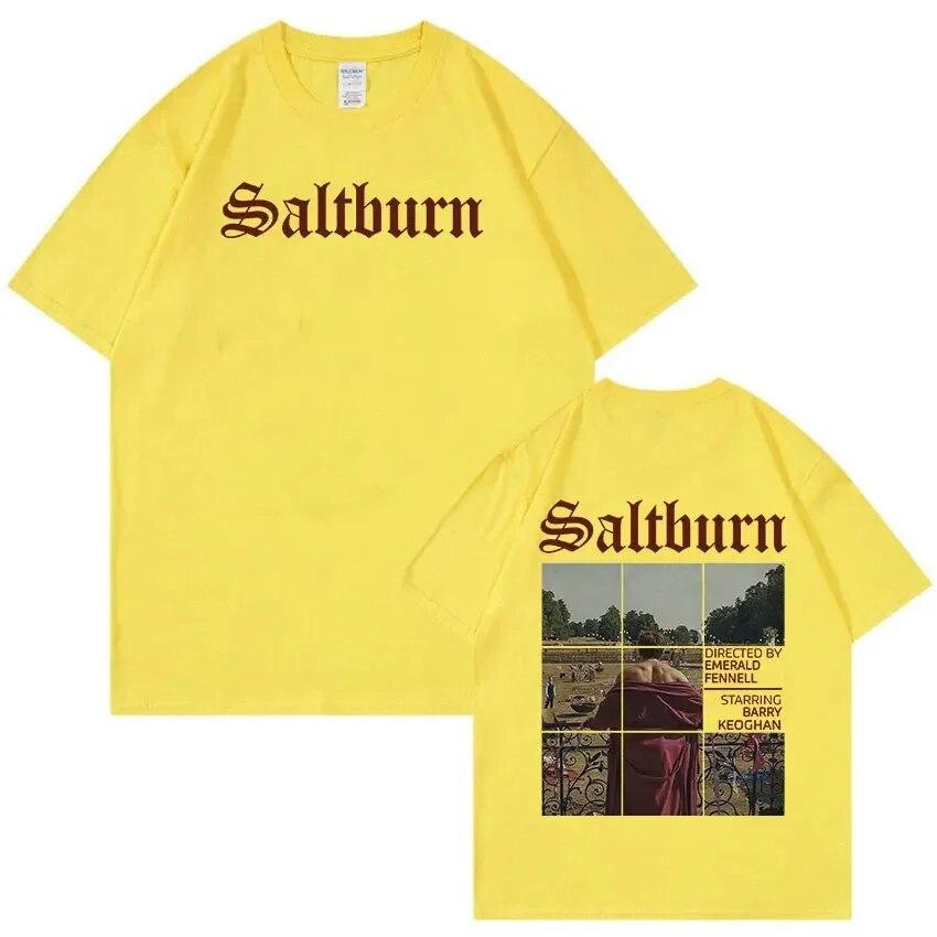 Heißer Film Saltburn Grafikdruck T-Shirt Unisex Mode Harajuku Vintage T-Shirts Unisex Casual Baumwolle Übergroßes T-Shirt Streetwear Unisex