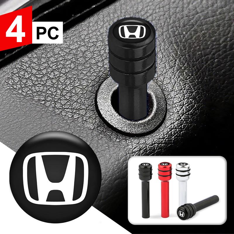 Car Aluminum Alloy Door Pin Lock Knob Lift Covers Lifting For Honda Civic Accord Fit Jazz Pilot CR-V Odyssey Passport City HR-V XD9