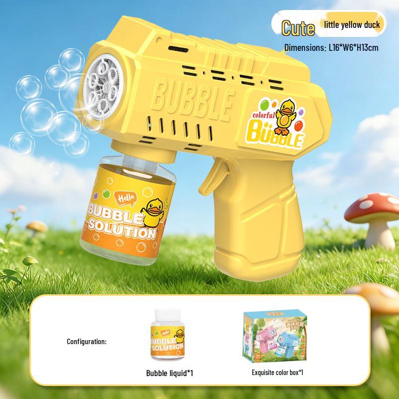 Electric Luminous Bubble Gun - Automatic Handheld Toy for Kids