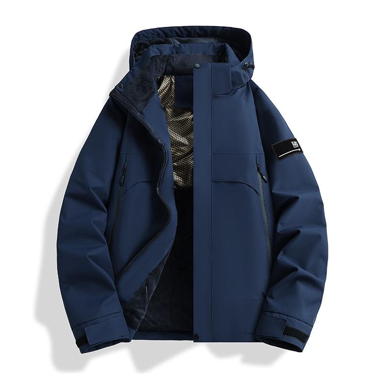 2026 Outdoor Warm Plus Size Waterproof Windproof Winter Hooded Ski Jacket with Graphene