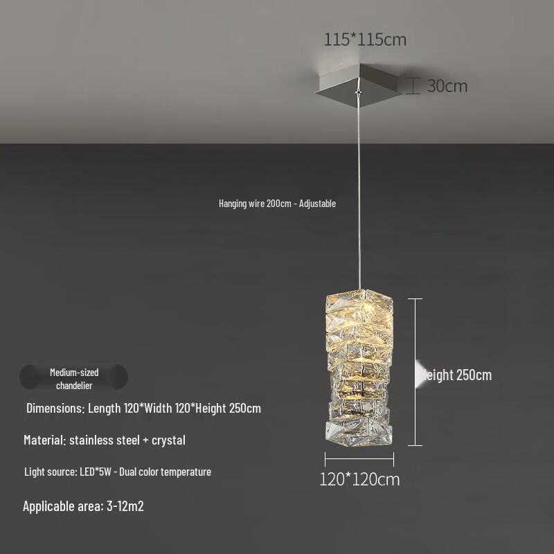 Перезаряжаемая мини-люстра UOSU Crystal