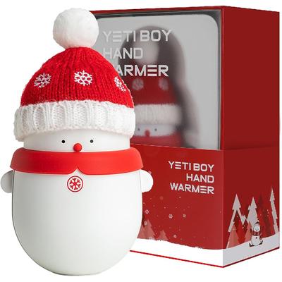 Schneemann Elektrischer Handwärmer 6000 mAh Powerbank Wiederverwendbare Handwärmer – Tragbarer USB-Handwärmer für Weihnachtscamping im Freien