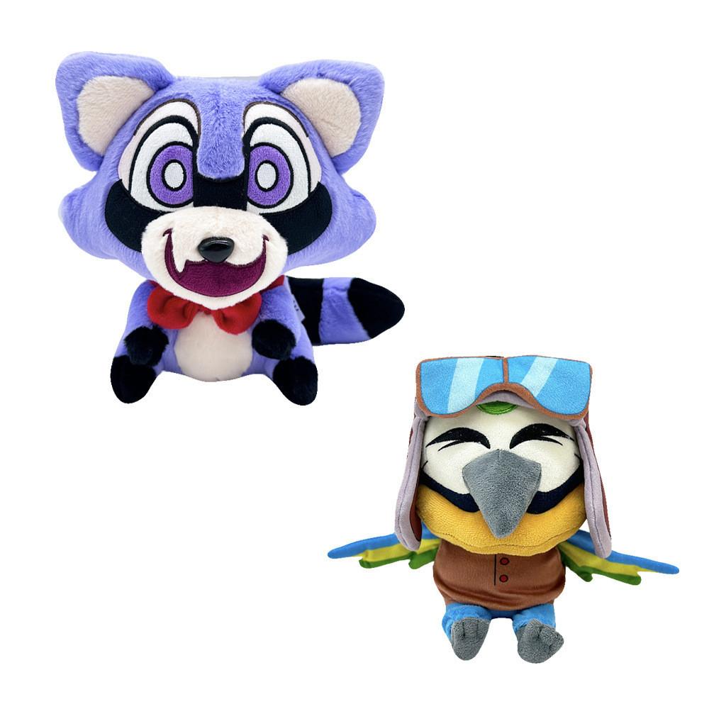 Adorable Indigo Park Plush Purple Raccoon With Soft Short Plush Material