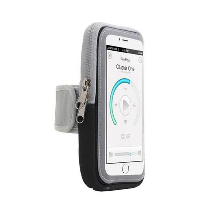 Torba na ramię do biegania o dużej pojemności, podwójne zamki błyskawiczne, gniazdo na słuchawki, ekran dotykowy, dwuwarstwowe przechowywanie, zapinana na rzep, outdoorowa torba na nadgarstek dla mężczyzn i kobiet