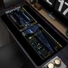 Starship Blueprint Pad Desk Pad Mouse Pad Gamer Computer Cabinet Star Trek Game Office Accessories Keyboard Anime Extended Large