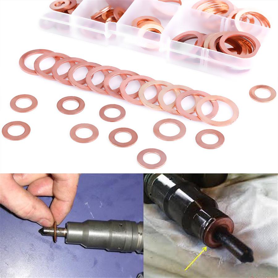 120Pcs M5 M6 M8 M10 M12 T3 Copper Sealing Washer For Boat Crush Washer Flat Seal