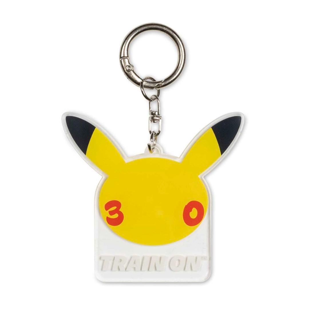 Overseas limited edition non-sale Pokemon 30th anniversary Pikachu keychain