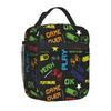 Video Game Controller Insulated Lunch Box Gamepad Waterproof Portable Thermal Bento Lunch Bag for School Travel Picnic Beach