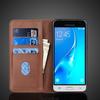 Magnetic Attraction Leather Case for Samsung Galaxy J3 2016 / Galaxy J3 Holster Flip Cover Case Wallet Phone Bags Fundas Coque