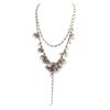 Les Trésors De Lily [P0788] - Artisanal Necklace 'Les Antoinettes' Old Pink (handmade)