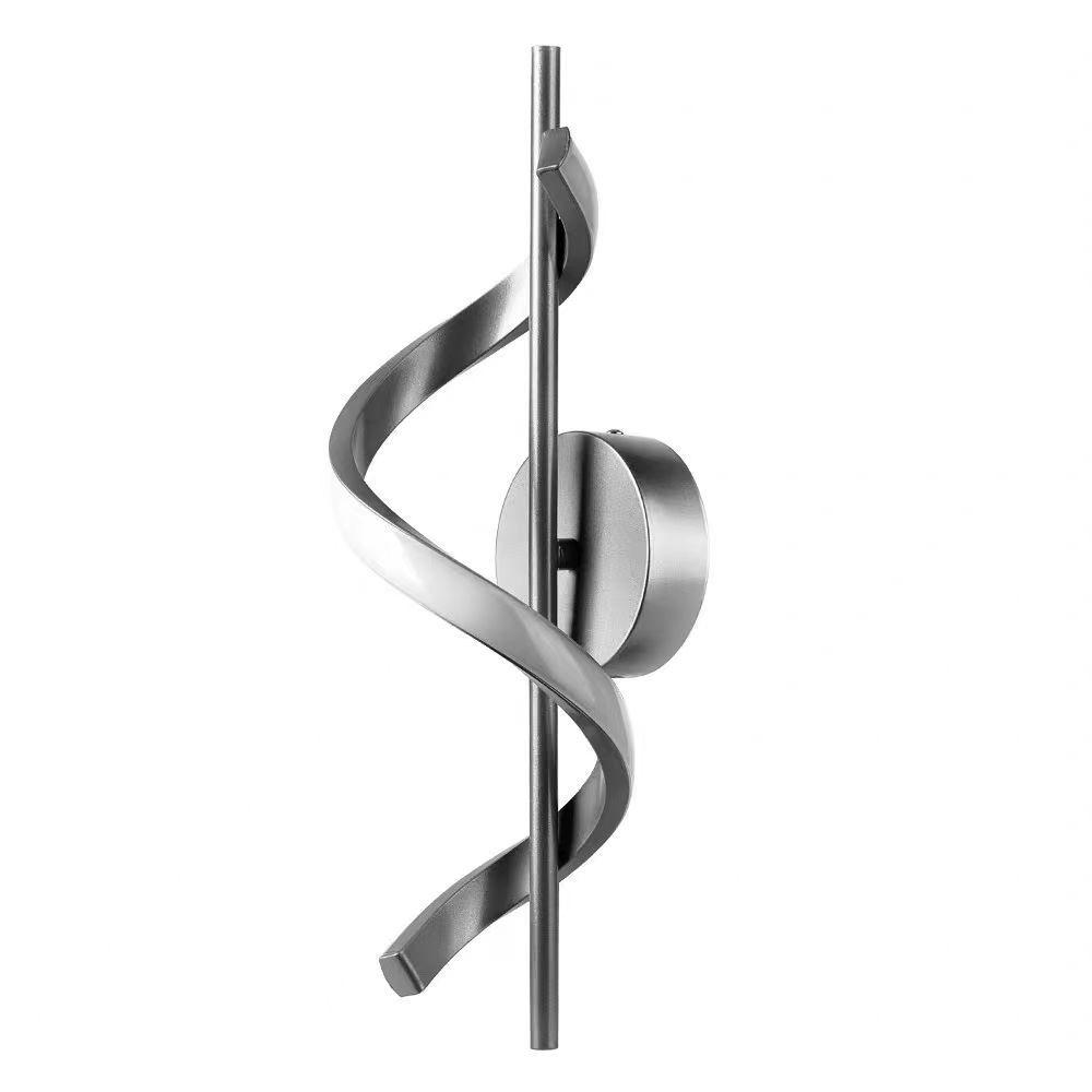 Modern Minimalist LED Spiral Wall Light - Warm Soft Bedroom Decor & Aisle Illumination
