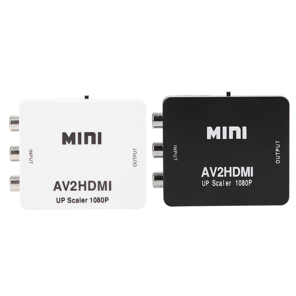 Accuracy Mini Video Converter High Definition AV HDMI Converter for Home 1080p or 720p Video Signal  Black / White