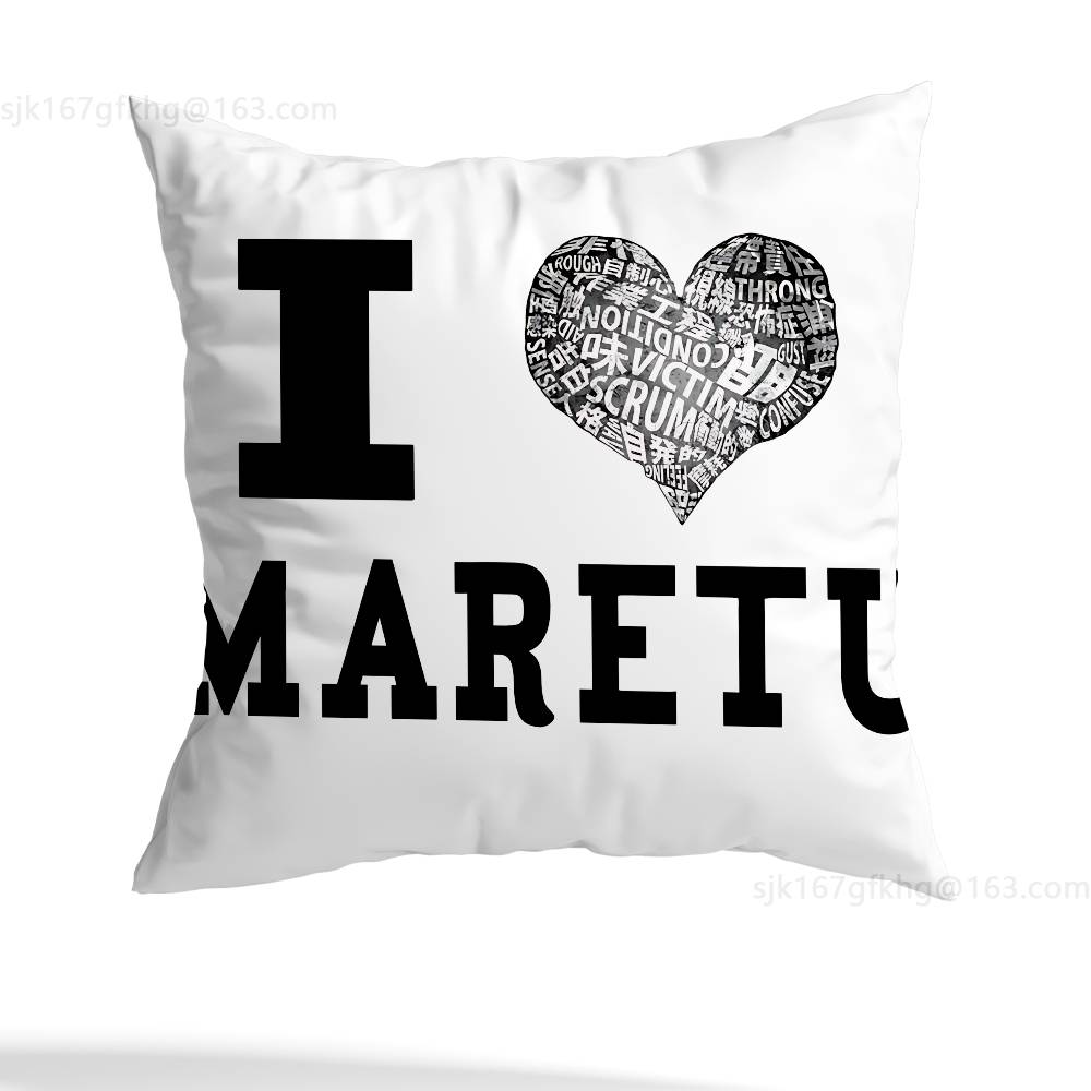 I Love Maretu pillow cover living room sofa cushion cover bedroom room bed pillow cover home decoration