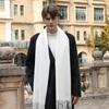 Men's Solid Color Scarf Autumn and Winter New Versatile Wool Scarf Korean Atmosphere Cashmere Scarf Women's Winter Warmth