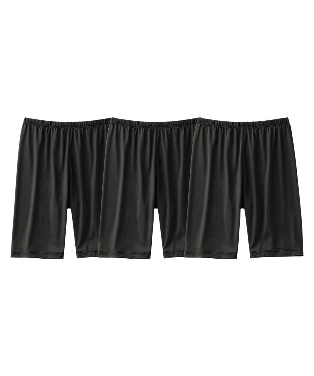 

Верхние брюки и леггинсы Cotton Deep Large 10L [Nissen] Комплект, 3 предмета, смесь, талия, длина 3/4, размер, женский, черный, чёрный