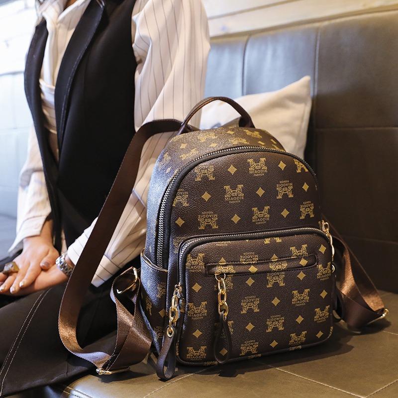 Bag New Printed Backpack Large Capacity Backpack Travel Backpack Casual Versatile Women's Bag