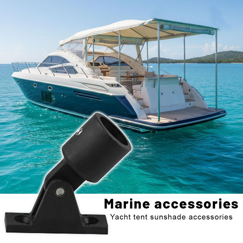 Marine Yacht Sun Shade Pole Mount Adjustable Bimini Top Fitting Nylon Marine Accessory For Boat Canopy Sunshade Installation 7