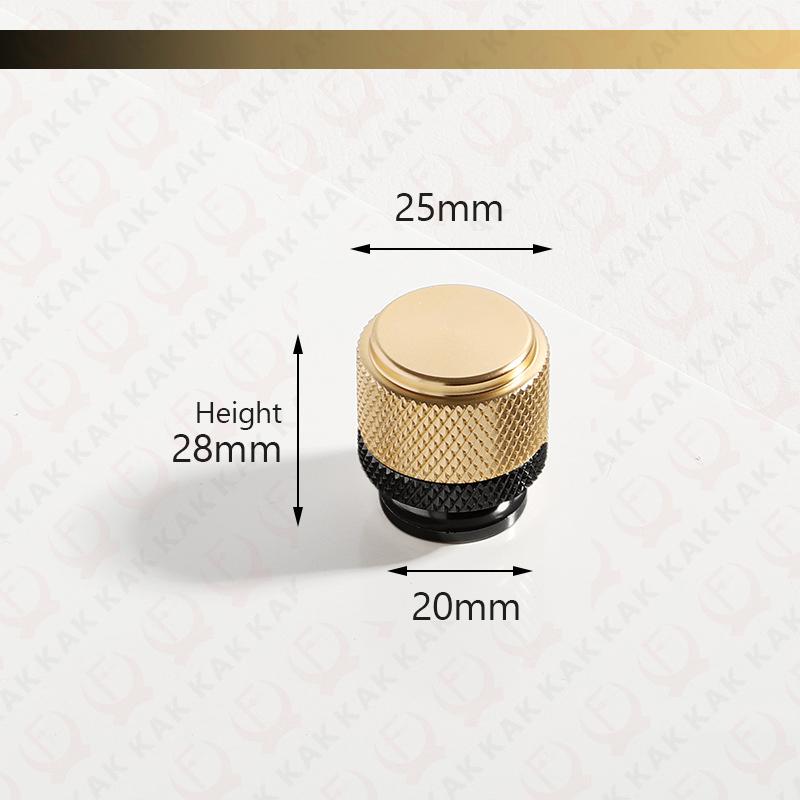 KAK Aluminiumlegierung Gold Schwarz Möbelgriffe Schwarze Küchenschranktürgriffe Schubladengriffe Schrankgriff Türbeschläge