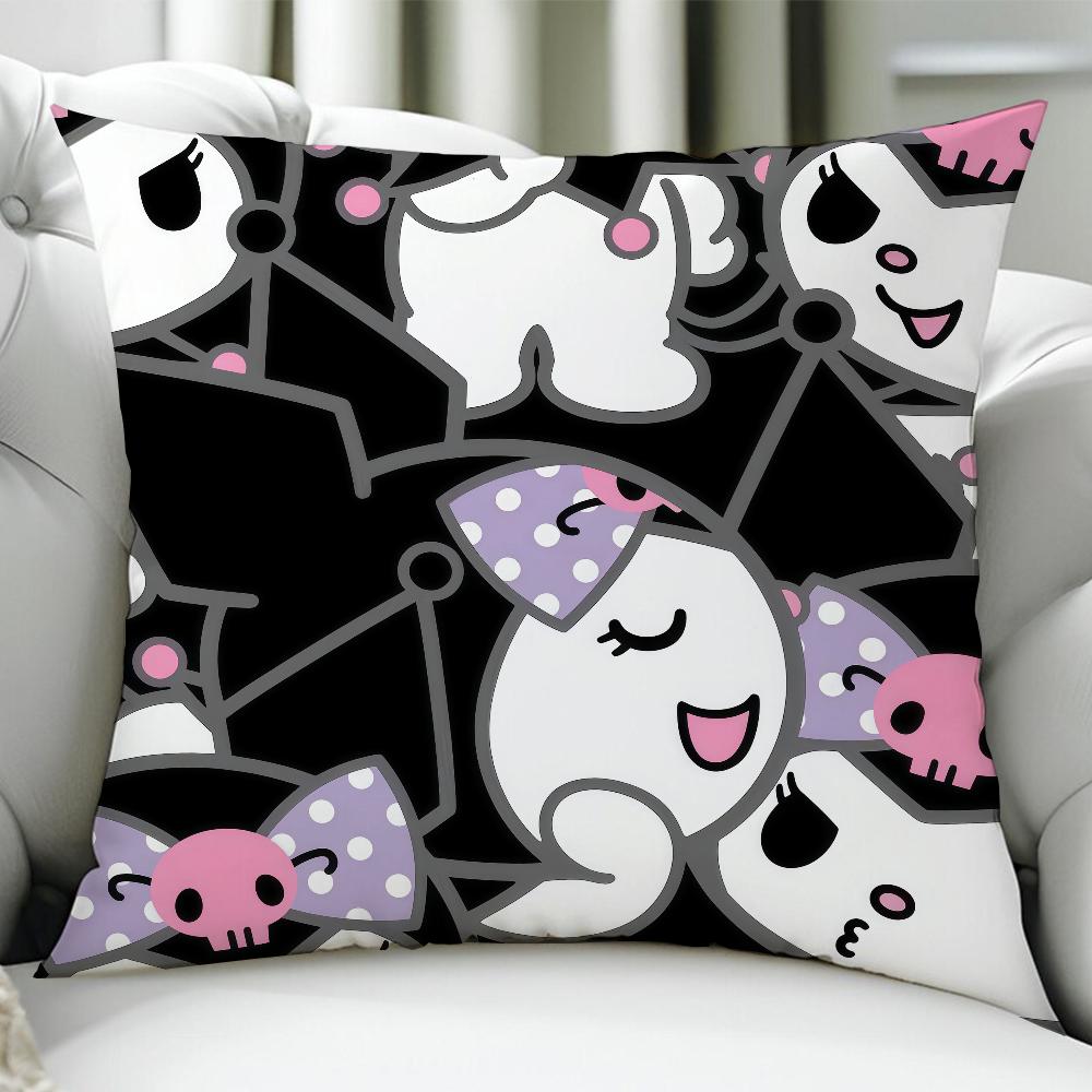K-Kuromis Cute Cushion Cover Birthday Anniversary Gifts Double Sided Printed Zipper Cushion Cover Soft Skin Bedding