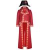2023 Napoleon Cosplay Costume Retro Medieval Court Vintage Polyester Red Coat Hat For Halloween