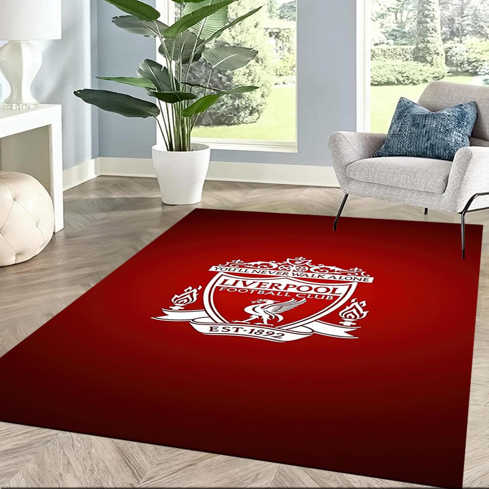 Liverpool Football Club Floor Rug Office Rug Design For Dormitory Hallway Outdoor Game Room Antislip Rug Office Home Decor