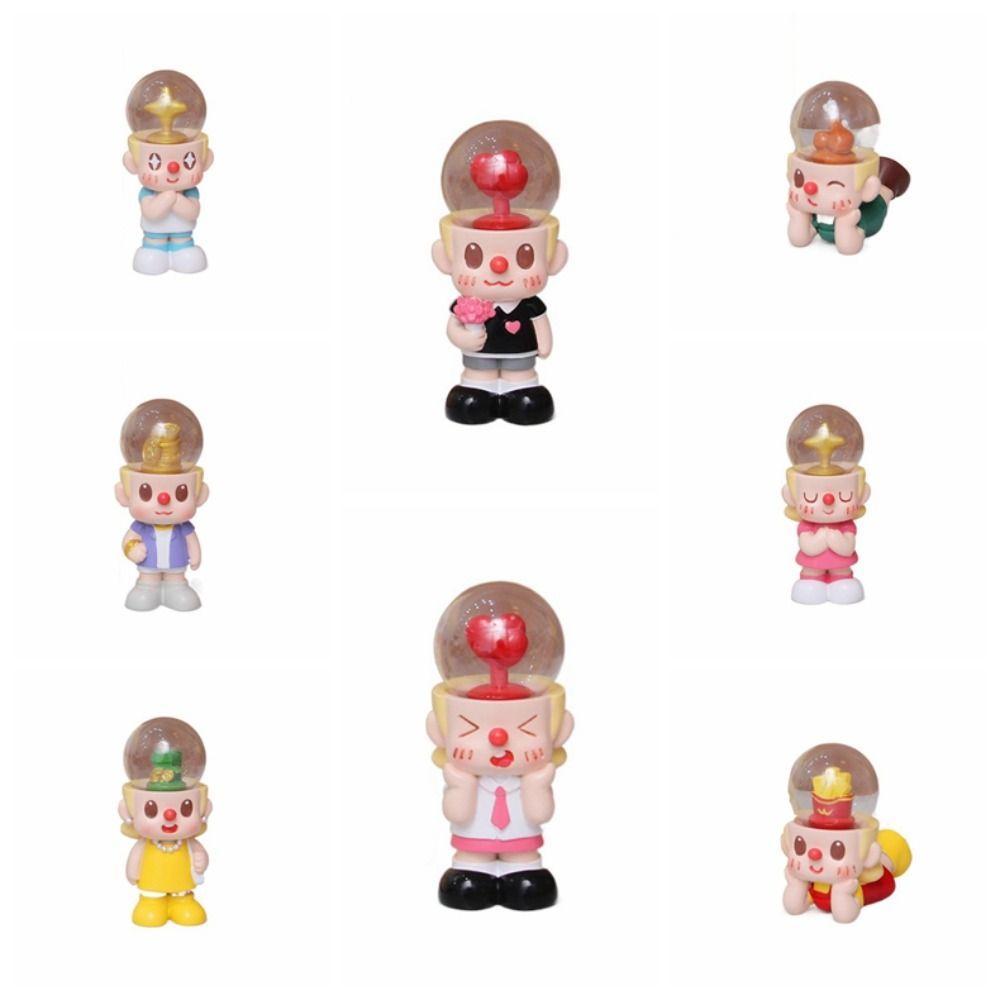 Resin Couple Model Figure Toys Emotional Stability Romantic Brain Couple Ornament  Birthday Gift