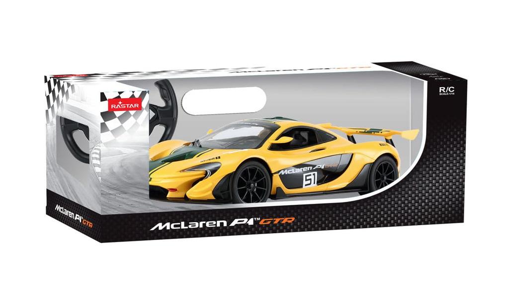 Doyusha 2.4GHz 1/14 Scale Electric Radio Control McLaren P1 GTR Yellow 14390