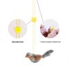 Chirping Bird Cat Teaser: Bite-Resistant, Feathered, Self-Play Toy for Boredom Relief