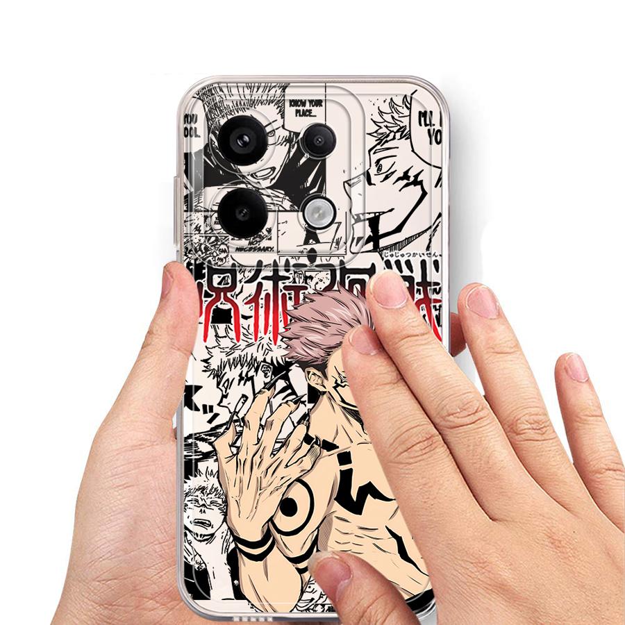 J-Jujutsus K-Kaisens Case for Xiaomi Redmi Note 14 Pro Plus 13C 9 10 12 10S 11 11S 14C A4 Note 13 12S Soft Phone Cover