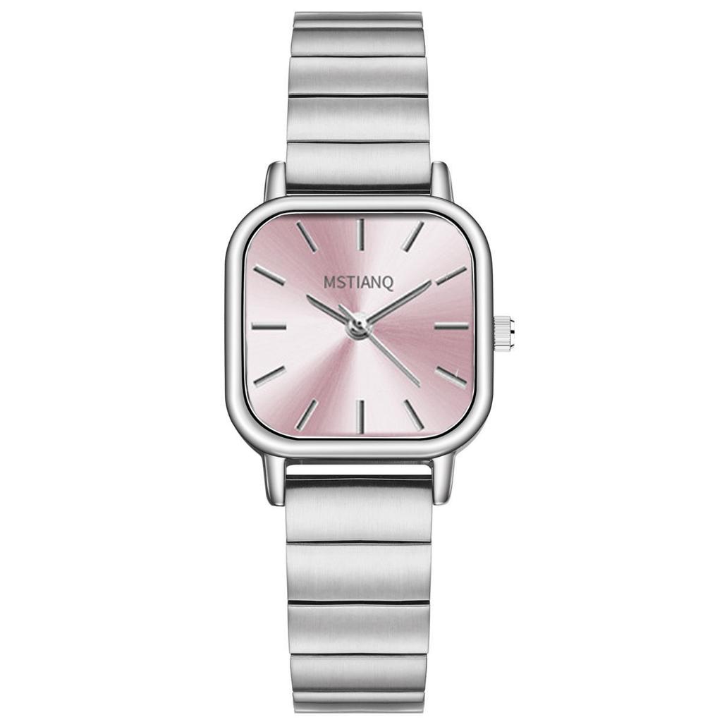 Cold Wind Simple Square Small Dial Watch Female Student Versatile Women Steel Belt Quartz Watch Female