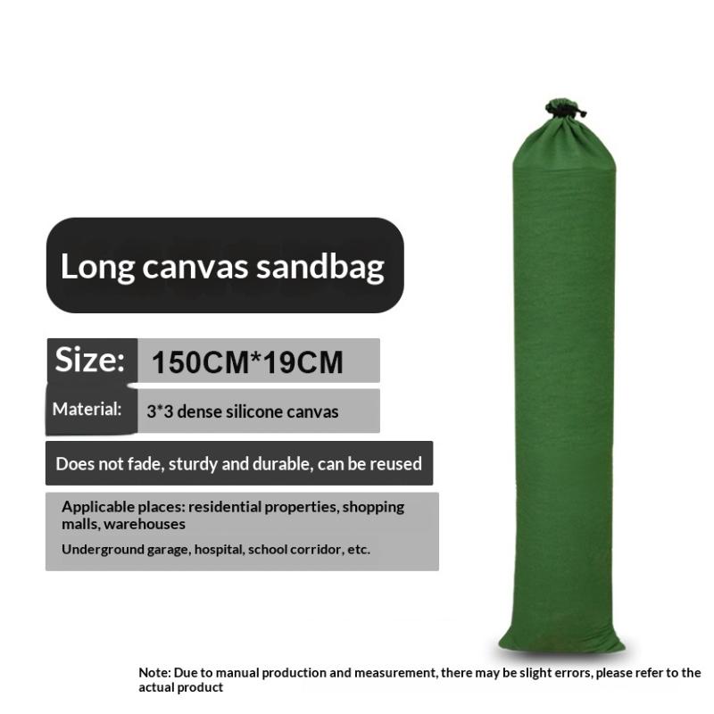 Flood Defense Sandbags Heavy Duty Canvas Reusable 14Pcs Water Barriers for Emergency Home Yard Basement Use