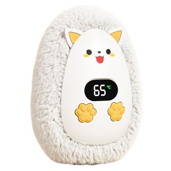 Hand Heater for Commuting Cute Plush Heater, Rechargeable Electric Portable Pocket Soft Mini Warm Winter Outdoor And Office Use Cold Weather Relief