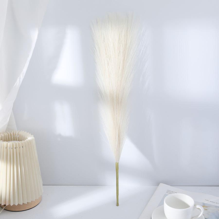 Classic Fireworks Reed Grass Wedding Decoration - 5-Prong Floral Arrangement Fake Flower Ornament