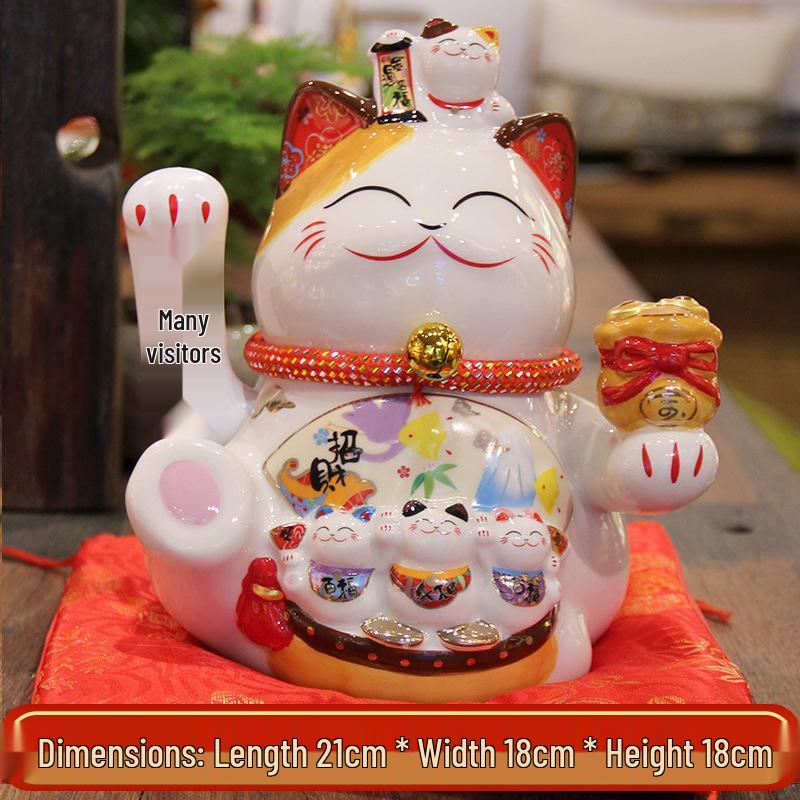 High Quality Automatic Lucky Cat with Shaking Hand - Custom Options Available