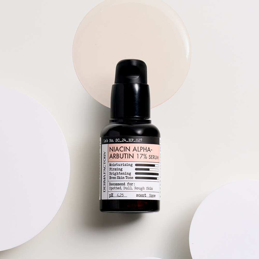 Derma Factory Niacin Alpha-Arbutin 17% Serum, Vegan Zertifiziert, 2er-Set