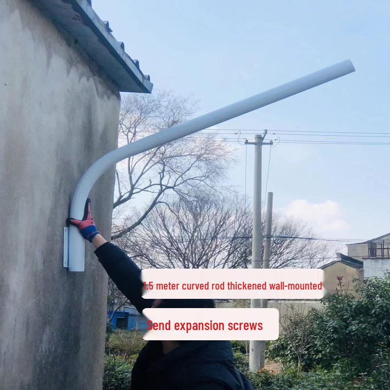 Wall-Mounted Cantilever Streetlight for Courtyard and Utility Pole