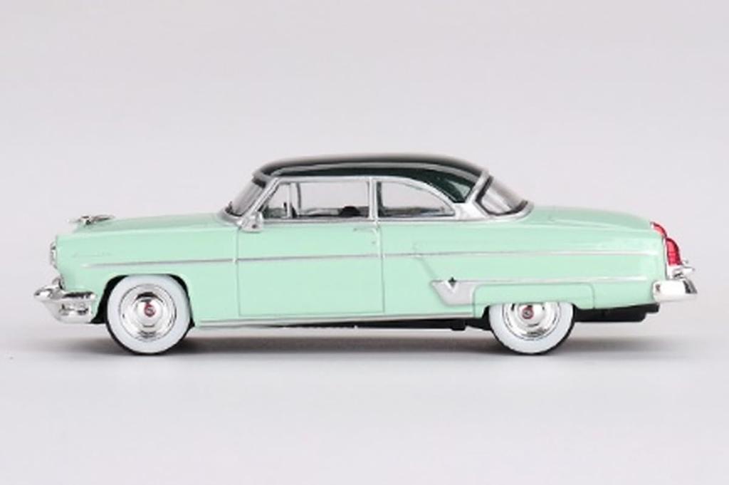 MINI GT Scale Lincoln Capri 1954 Park Lane Green Finished Product 1/64 (Left-Hand Drive)