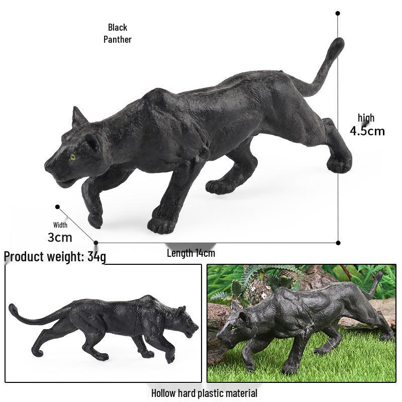 Children's Farm Animal Models: Cow, Pig, Rooster, Donkey, Duck, Cat, Sheep - Plastic Toy Set