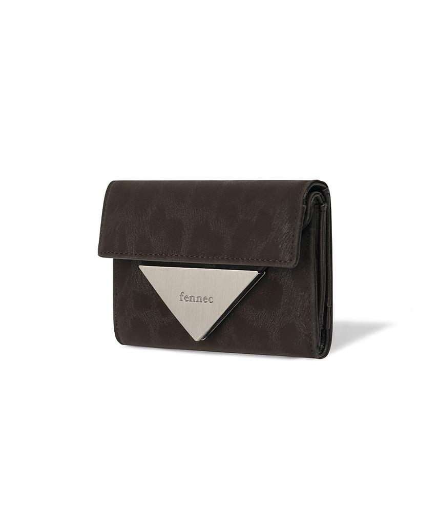 Fennec Triangle Doco Wallet - Leopard Brown