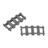 MOC City Block Switch Cross Forked Curved Rails Construction Brick Train Rail Curve Tracks R56 R72 R88 R104 Creative DIY Toy