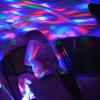 Mini USB LED hudební ovládání zvuku atmosféra noční světlo interiérová lampa do auta