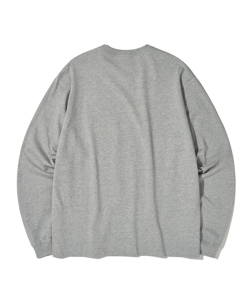 URBANDTYPE 1987 Oakland Long Sleeve T-Shirt_Melange Grey