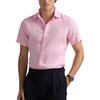 Polo Ralph Lauren Ss25 Logo Embroidered Single-Breasted Linen Short Sleeve Shirt Men shirts Light-Pink MNPOWOV1N820882-650