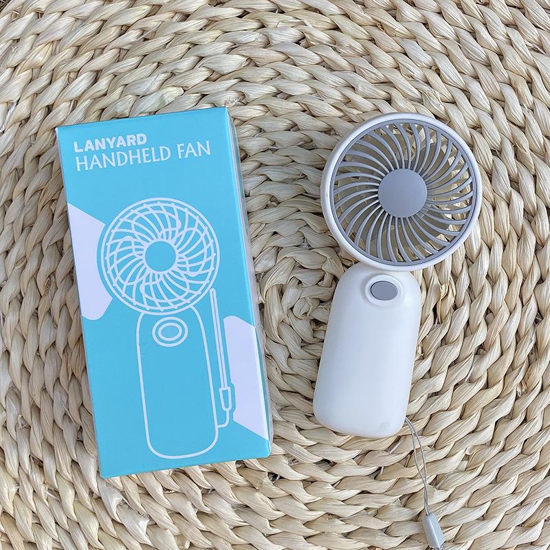 Portable Mini Handheld Fan with Lanyard for Dorms and Outdoors